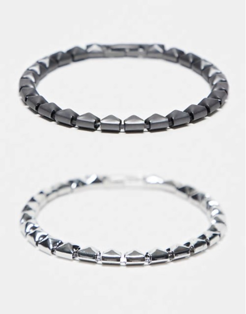 unisex beady bracelet 2 pack