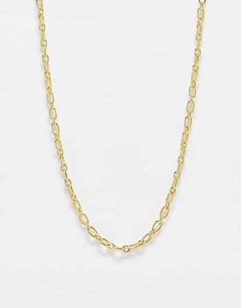 18k plated chain necklace in gold