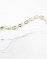 shell choker necklace in gold