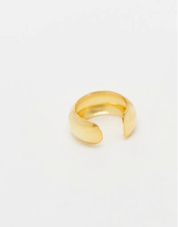 chunky ear cuff in gold plated