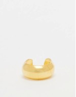 chunky ear cuff in gold plated