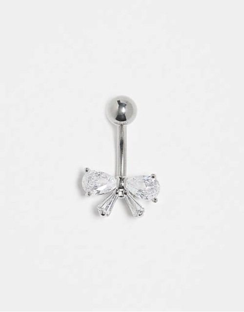 bow belly bar in silver steel