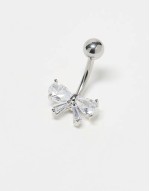 bow belly bar in silver steel