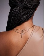 intuition multirow coin pendant necklace in gold